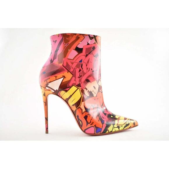 Christian Louboutin So Kate Booty 100 Patent Metrograf Heel Ankle Boot Bootie 37 - Picture 2 of 7